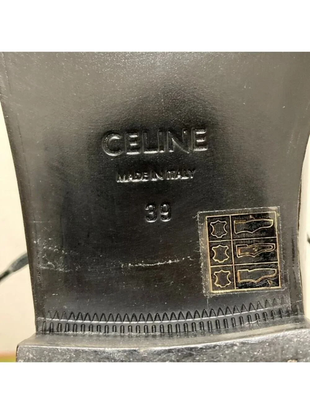 Celine Patent Leather Enamel Lace Up Shoes 39 - Picture 7 of 8